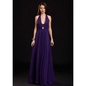 Rock and Republic Purple Silk Zsa Zsa Dress Gown